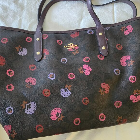 Coach Primrose Floral Print Logo Signature City Tote - Picture 1 of 6